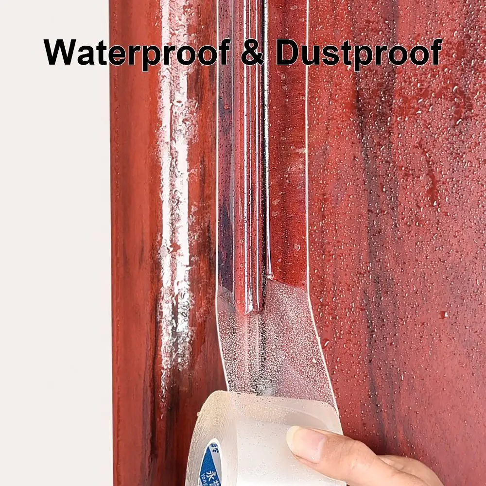 Strong Viscosity Windproof Window Sealing Tape Waterproof Transparent Draught Excluder Nano Dustproof Weather Stripping