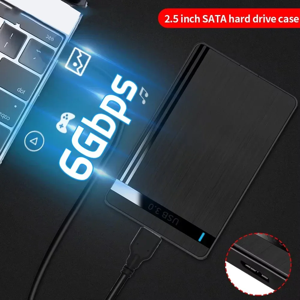

2.5 inch HDD Case SATA to USB 3.0 HDD Enclosure 3TB Hard Drive Disk SSD Case Adapter 5Gbps Mobile External HDD Box for PC Laptop