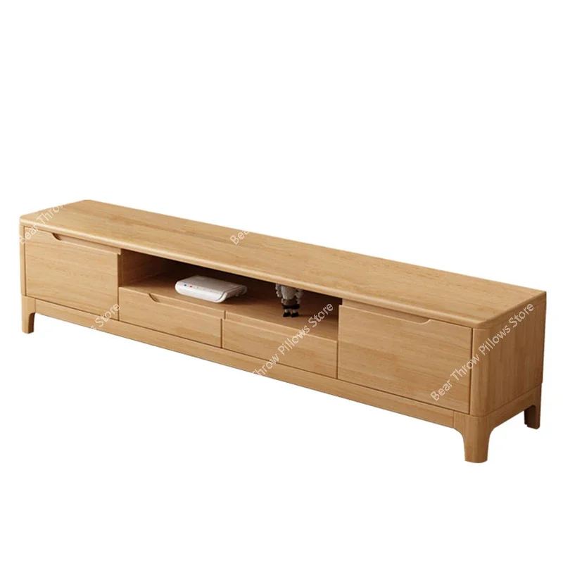 

Solid Wood Nordic Tv Bench Living Room Coffee Tables TV Cabinet Modern Storage Meuble Suspendu Mural Home Furniture