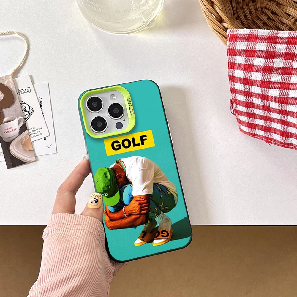 G-Golf Fashion W-Wang Phone Case For Samsung S24 23 22 ULTRA A34 33 32 20S 5G 4G Laser Cover