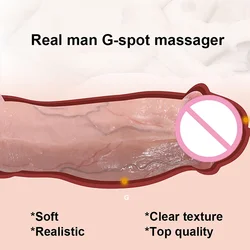 Realistic Dildos Real Man Top Dick G-spot Stimulator Big Penis Suction Cup Silicone Anal Sex Toys For Women Strapon Masturbators