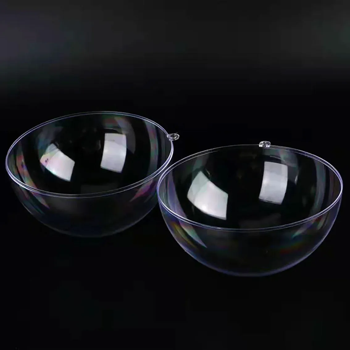 1-20CM Transparent Balls Hollow DIY Plastic Fillable Bauble Xmas Tree Hanging Ornaments Home/Wedding Party Gifts Box Decor Part view 5