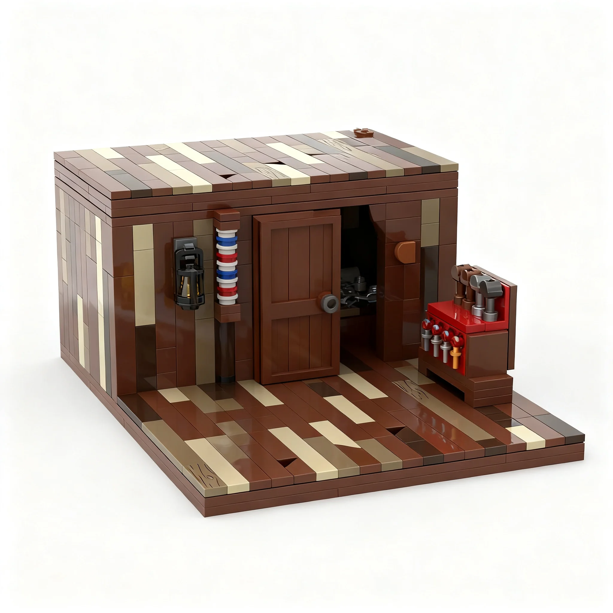 603pcs MOC Pirates The Surgeon Model Building Blocks Construction Creative Craft 3D Art Birthday Brick Assemble Education DIY