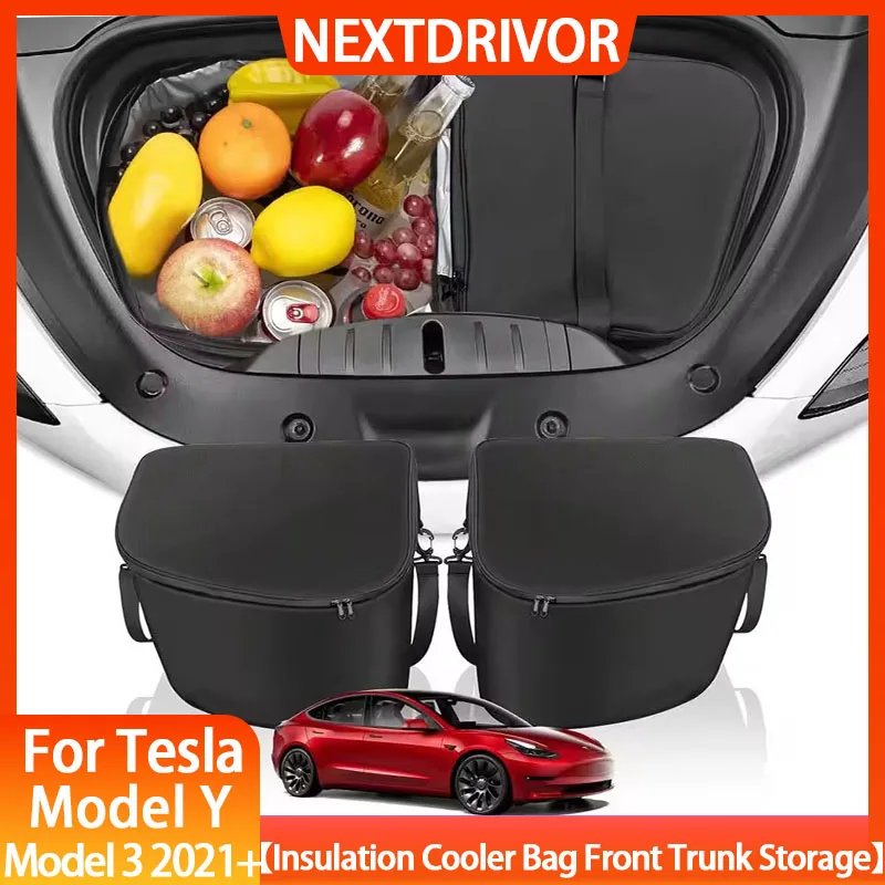 

For Tesla Model 3 highland Model Y 2020-2025 Frunk Cooler Organizer Insulation Cooler Bag Front Trunk Storage Organizers