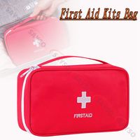 1pc Red First Aid Kit Emergency Survival Bag Handbag Trauma Bag Compact Rescue Tote Bag Portable Medicine Storage Bag