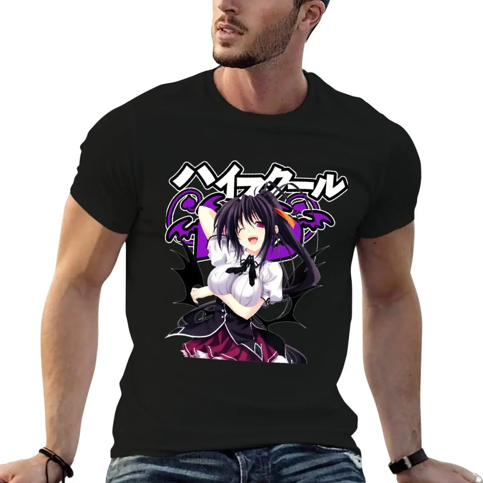 

Akeno Himejima - High School DxD T-Shirt Louboutins summer clothes customs heavy weight t shirts for men
