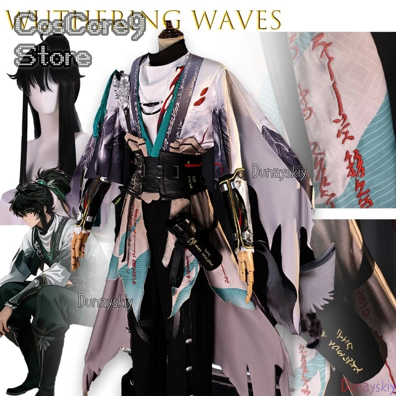 

Wuthering Waves Qiu Yuan Косплей π로윈 의상 Аниме Gamer Outfit Полный комплект головных уборов Хэллоуин Вечеринка для женщин Мужской костюм Хэллоуин Cos