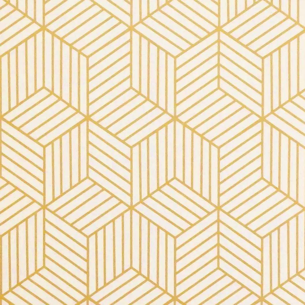 45cm Width Self Adhesive Waterproof Wallpaper for Home Vinyl Gold Geometric Pattern Decorative Stickers for Living Room Wall