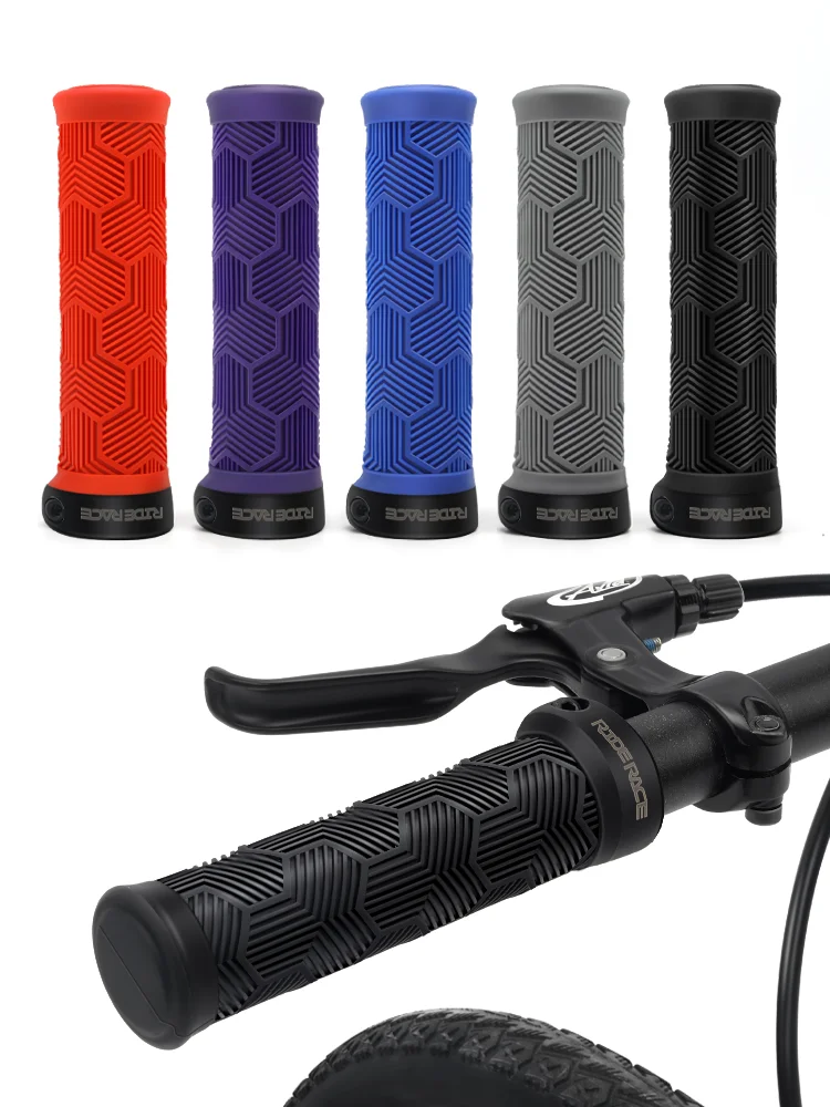 AliExpress riderace RIDERACE Bike Handle Bar Grip Rubber Shockproof Non-Slip Ergonomic Cycling Handlebar Grips Bicycle Cover for Enhanced Comfort