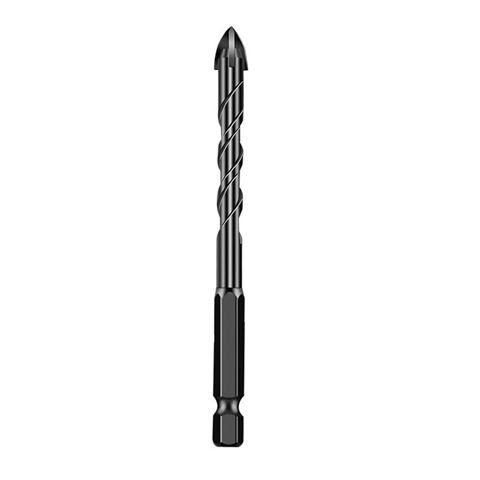 Kits Drill Bit Shank Spiral Triangle Cement Ceramic Components Cross Drill Equipment Four-Blade Groove Perforated