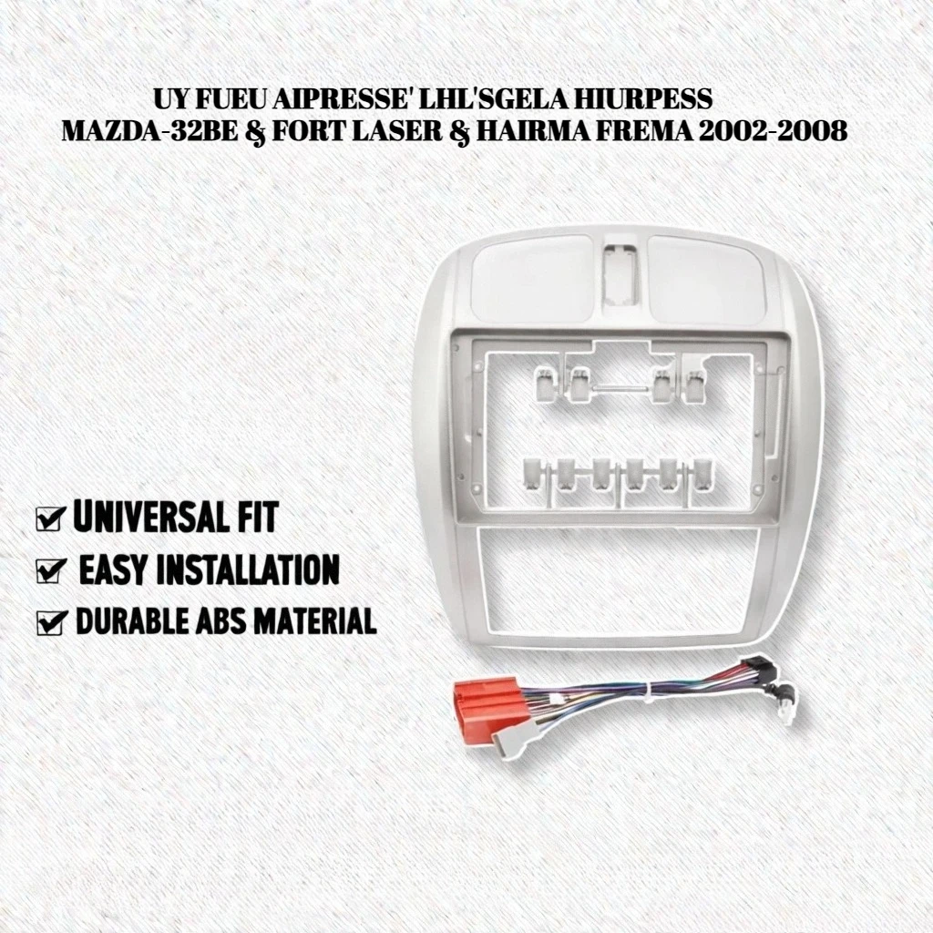 

9-дюймовая рамка для автомобильного радиоприемника для Mazda 323/Ford Laser/Haima Freema 2002-2008, адаптер для приборной панели, комплект отделки для установки