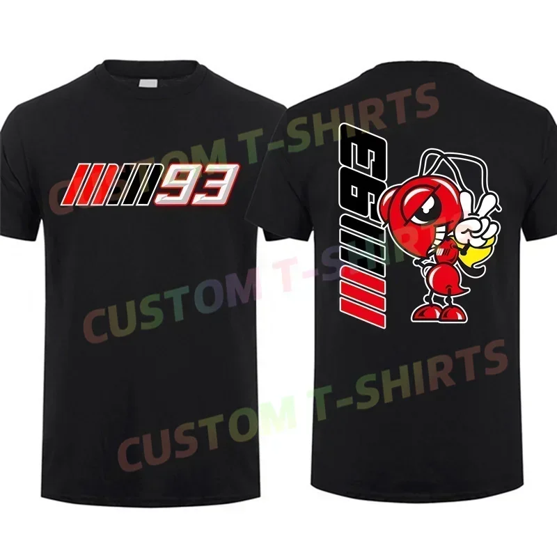 

2025 Summer 100% Cotton Men Marc T Shirt Casual No. 93 Motor Marquezs T-shirt Graphic Short Sleeves Streetwear S-3XL Cool Tee