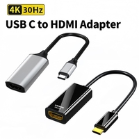 4K USB C To HDMI-compatible Cable Type C HDMI Thunderbolt 3 Converter For MacBook Huawei Xiaomi USB-C To HDMI Adapter Cable