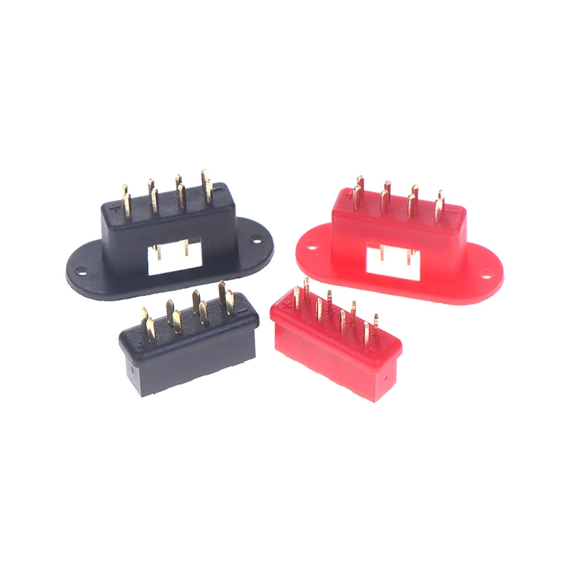 1 par MPX 8 pines chapado en oro multi-cable conector macho hembra para aviones RC planeador modelo avión Drone juguetes piezas de herramientas de bricolaje