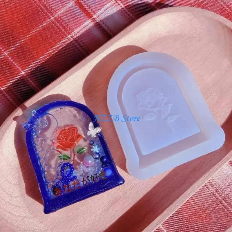 T21F قالب صب الراتنج الرمال المتحركة ، قالب شاكر الفن الراتنج ، قالب سيليكون كريستال مجوف قالب قلادة الايبوكسي قالب سلسلة