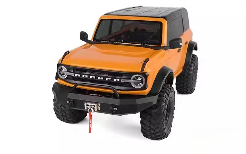 Aluminium Front stoßstange und Fix halterung für Traxxas Trx4 2021 Bronco 1/10 Rock Crawler Truck RC Upgrade Teil