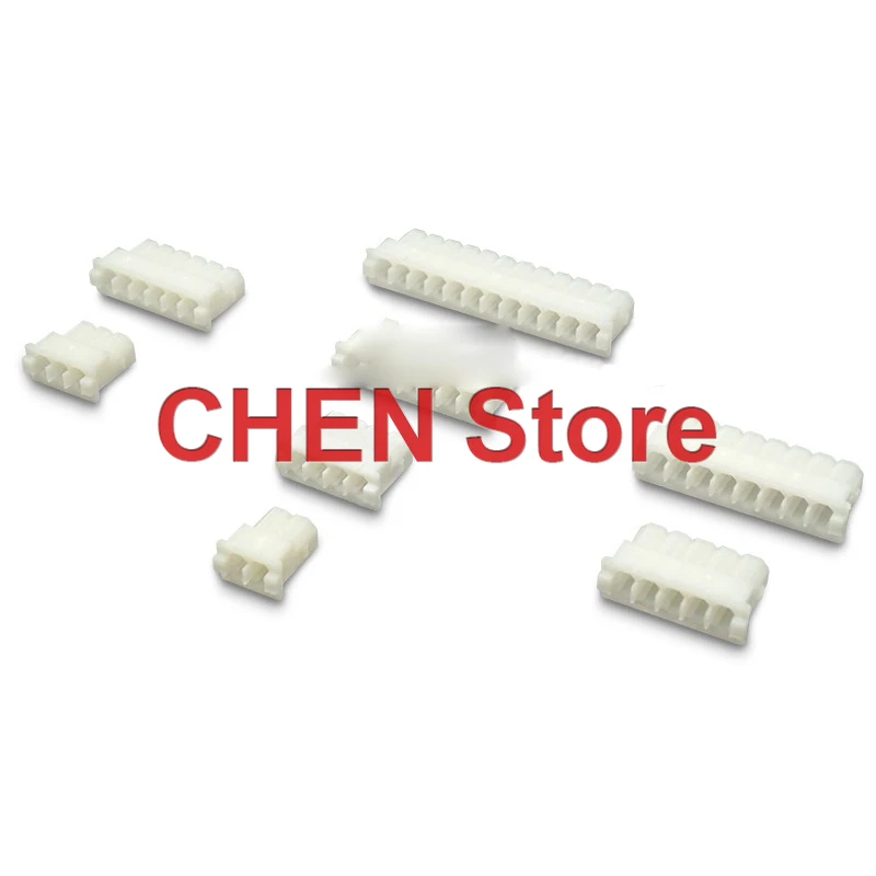 100Pcs Nieuwe 5264 Plastic Shell Connector Shell Pitch 2.54Mm 2P 3P 4 P 5P 6P 7P 8P 9P 10P-12P Plug Connector