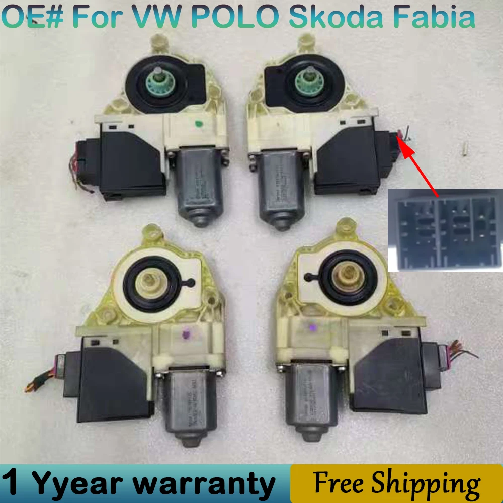 

Genuine WINDOW Lift MOTOR For VW POLO For Seat Ibiza Cordoba For Skoda Fabia Window Regulator Motor OEM 6Y1959801 6Y1959802 USED
