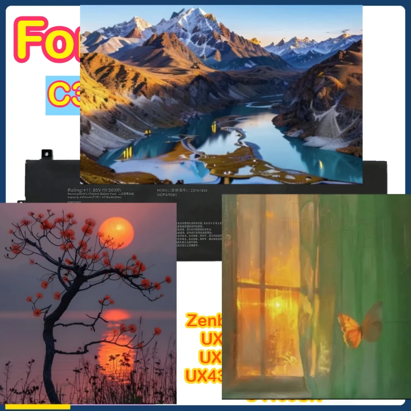 

C31N1620 Аккумулятор для ноутбука Asus Zenbook UX430UA UX430 UX430U UX430UAR UX430UN UX430UNR UX430UQ U4100 U4100UN U4100UQ UX3400