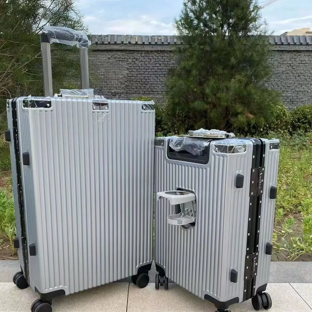 1 قطعة صندوق كلمة المرور ، حقيبة ، حقيبة عربة قوية للطلاب ، عجلة عالمية ذات سعة كبيرة ، إطار ألومنيوم سميك ، للرجال والنساء