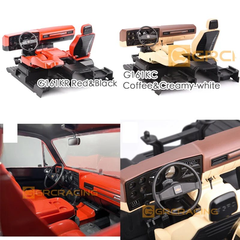 

Simulation of 1979 Trailblazer Center Console Seat Modification Interior for 1/10 RC Crawler Car Traxxas TRX4 Chevrolet Blazer