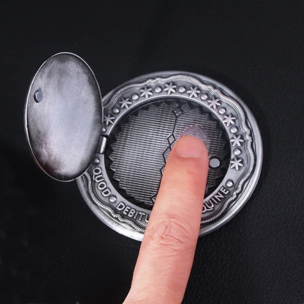 Big Size John Wick Coin Skull Keychain Blood Oath Marker Can Open Magnets Magnetically Attract Coin Props Simulation Accessories