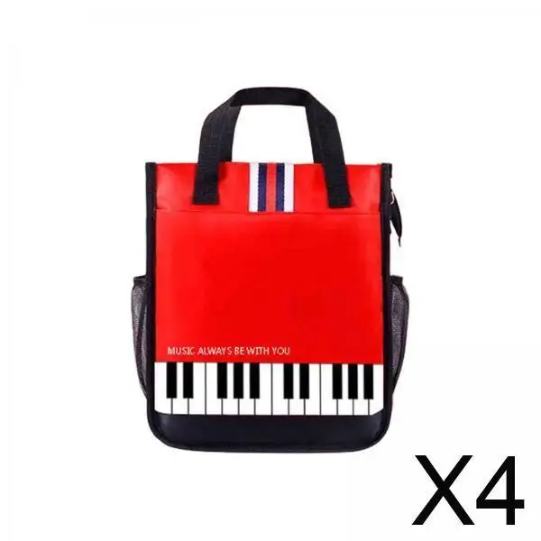 

Музыкальная сумка с дизайном клавиш пианино, маленькая сумка для детей, водонепроницаемая студенческая сумка из ткани Оксфорд для девочек