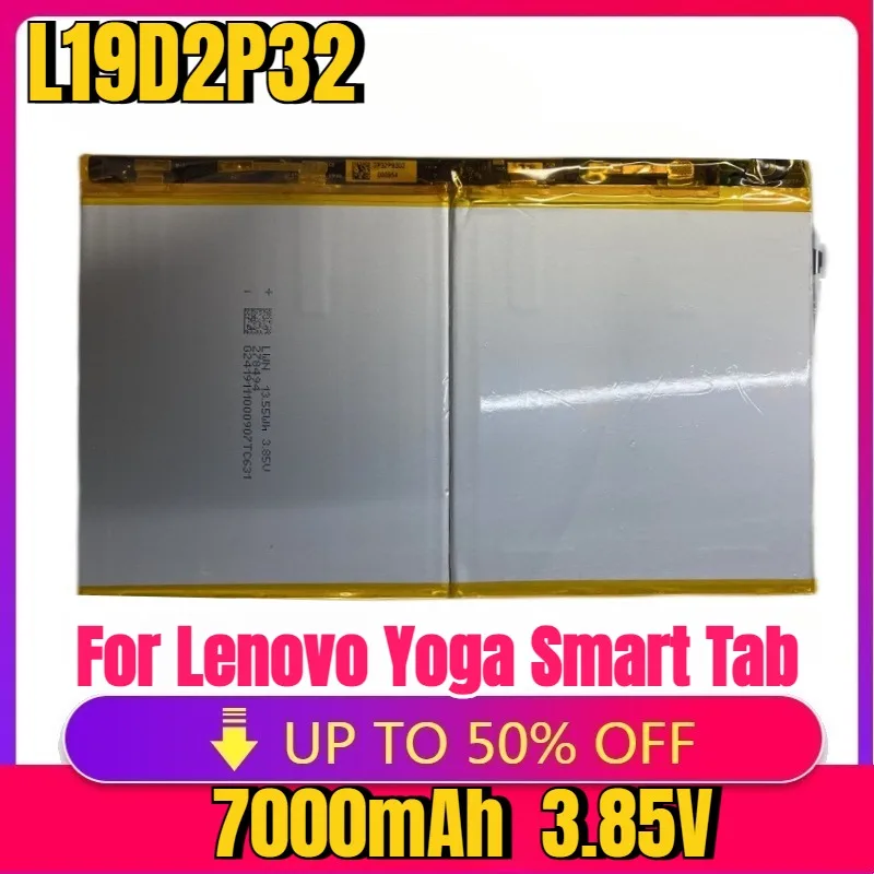 

New high-quality Battery 7000mAh Battery For Lenovo Yoga Smart Tab(YT-X705F) 1ICP3/84/94-2 L19D2P32 laptop Tablet Batteries