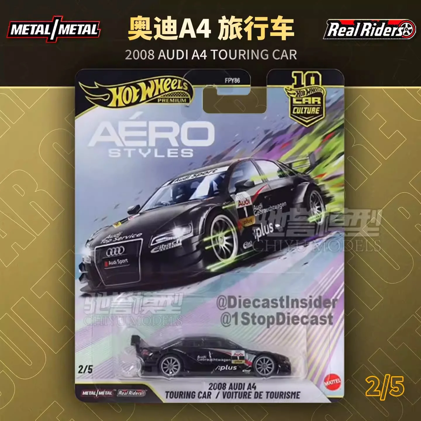 In Stock Hot Wheels Premium Automotive Culture Aerodynamic Style Nissan Skyline Alloy Car Models Fpy86 1:64 Collectible Fans Toy