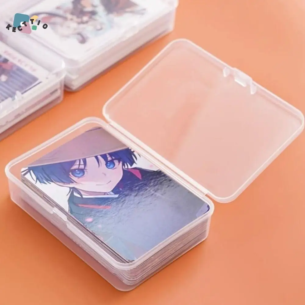 

Display Organizer Container Plastic Card Storage Box Dustproof Transparent Storage Case Small With Cover Mini Box Toolbox