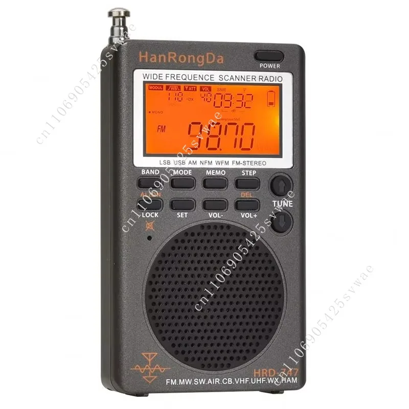 

FACTORY PRICE 2025 HRD-747 Portable Full-Band Radio Digital Display Radio Off-Road Radio VHF/UHF Channel Reception