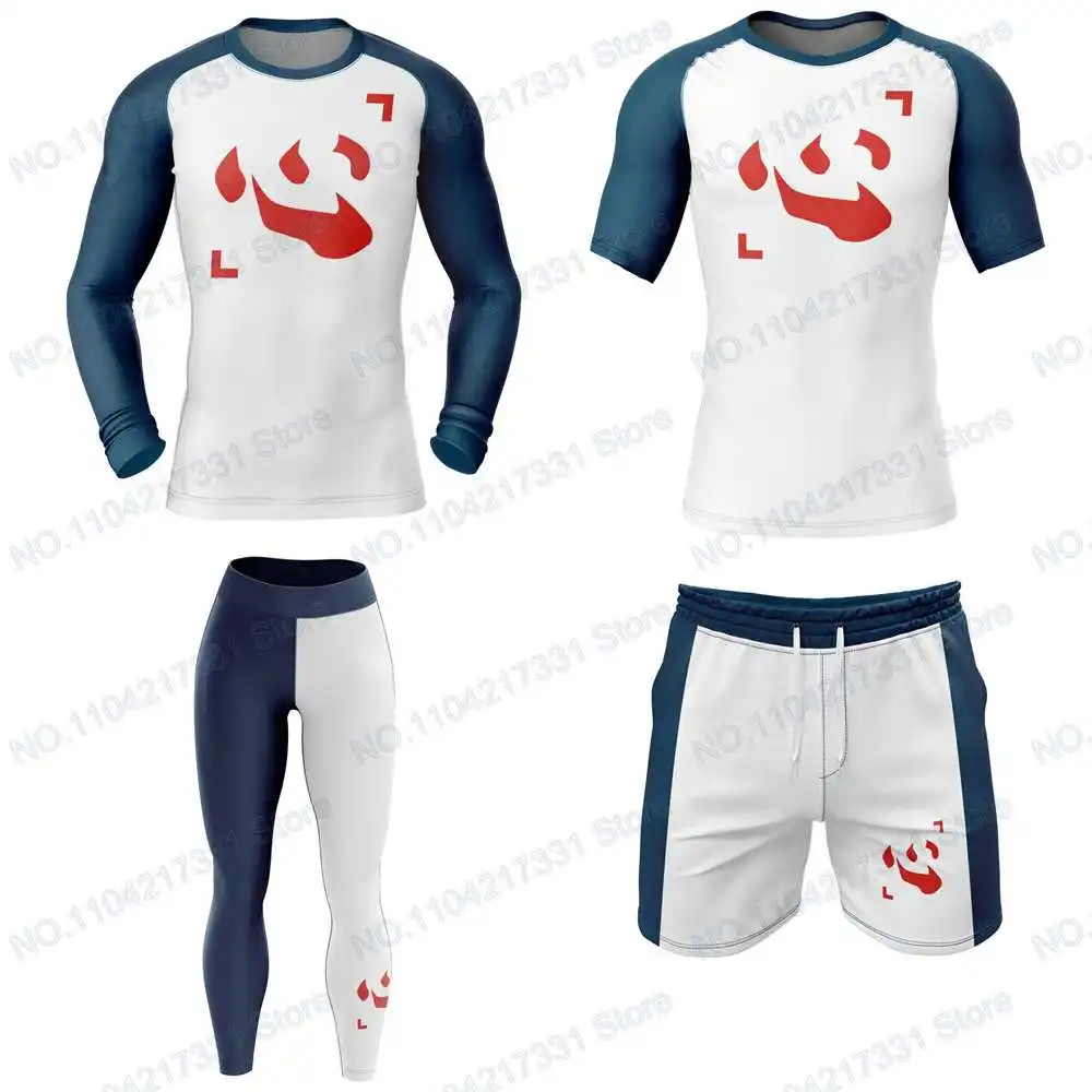 

Футболка Рубашка Охотник Аниме Серфинг Джерси Пляжные Купальники Дайвинг Тренажерный Зал Брюки С Длинными Рукавами ММА BJJ Мужчины Джиу-джитсу Фитнес Наборы