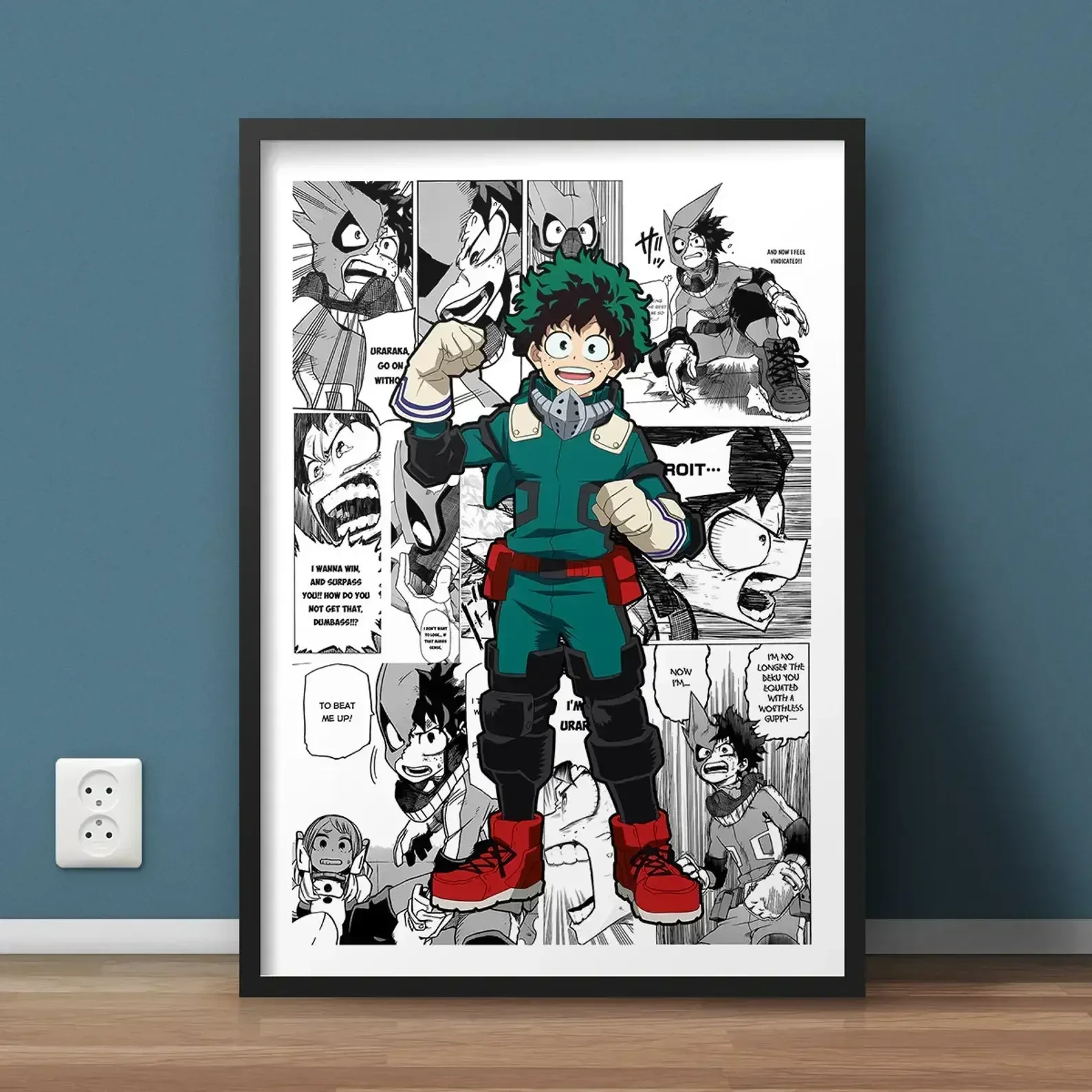 Classic Cartoon Wall Art Japanese Anime My Hero Academia HD Canvas Print Poster Home Living Room Bedroom Decoration