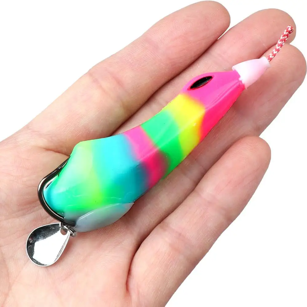 8.5cm 16g 낚시용 소프트 프로그 루어 (더블 블러드 훅) - usage example