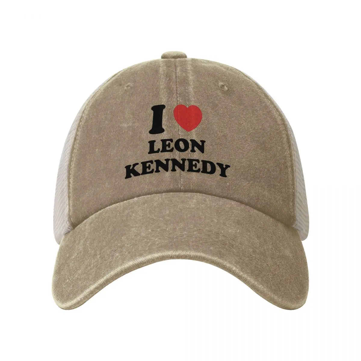 I Love Leon Kennedy Baseball Cap Residents Evils Game y2k Cute Unisex Men Mesh Hip Hop Hats Hiking Fishing Snapback Cap