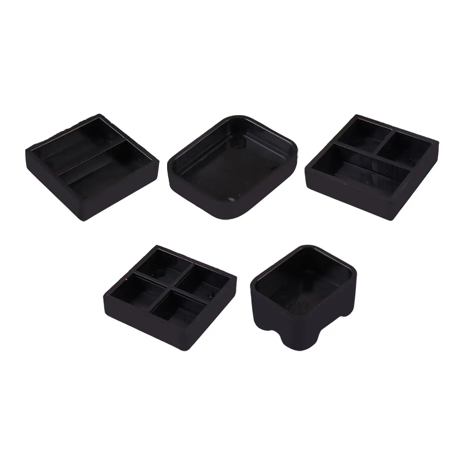 

5 Pieces 1:12 Scale Dollhouse Food Organizer Kitchen Tableware Toy Dollhouse Accessories for Children Kids Boys Holiday Gifts