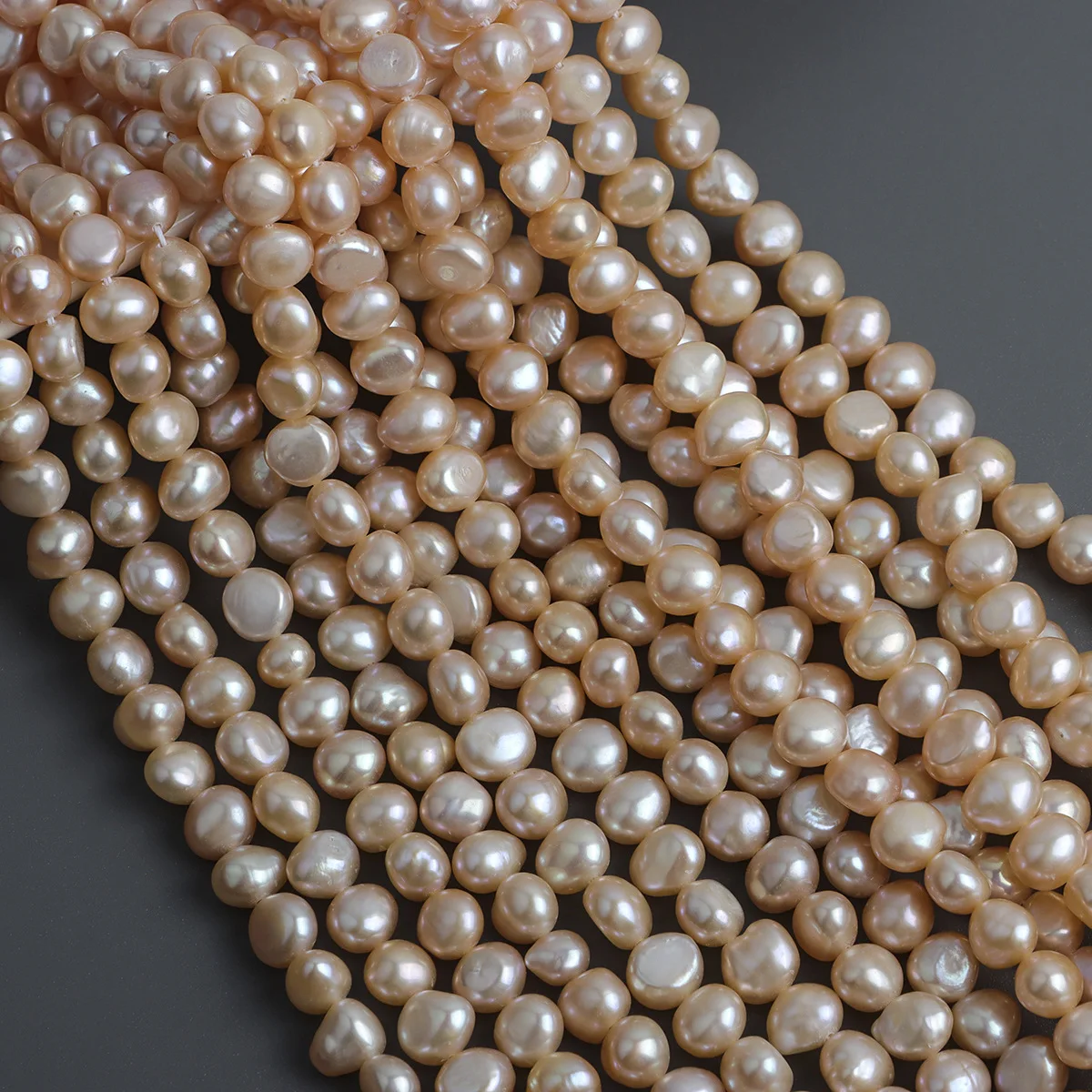 

Сильный свет Кумкват 8-9 мм с горизонтальным отверстием, двусторонний светильник, натуральный пресноводный жемчуг в стиле барокко, аксессуары для ожерелья «сделай сам»