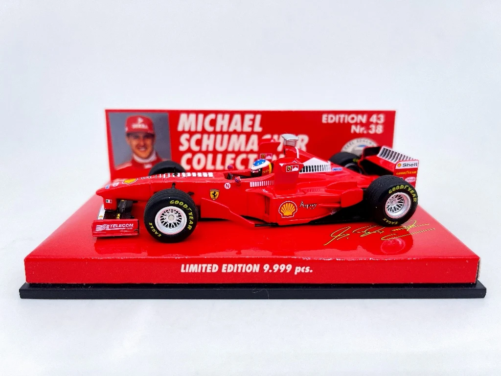 プラスチック製のスタティックな車のシミュレーション,1:43 f1 f300 1998 michaosacher,限定版,ギフト玩具