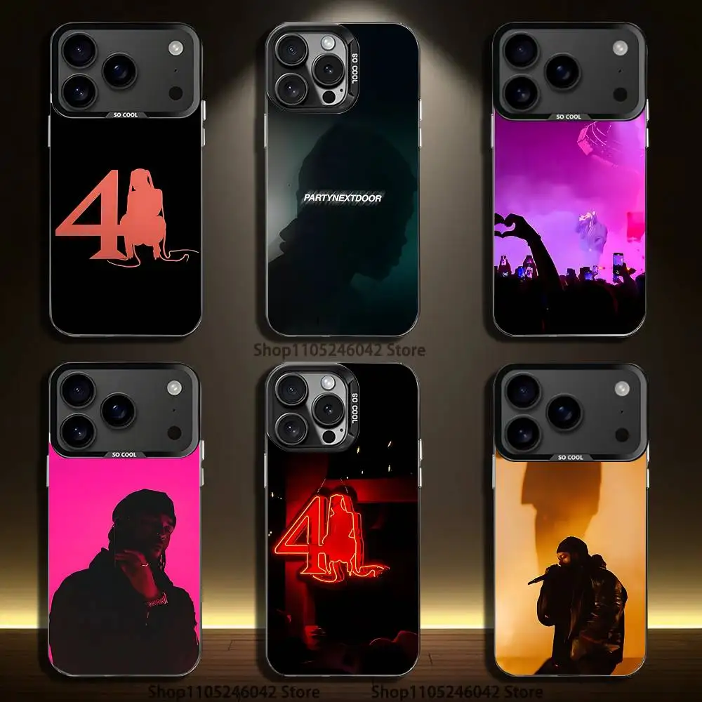 

Singer P-Partynextdoors For iPhone 17,16,15,14,13,12,11,Mini,Pro,E,SE4,XS,MAX Black Shockproof Candy Matte Cover