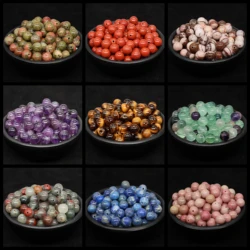 4/6/8/10mm Natural Round Stones Loose Beads Healing Crystal Quartz Amethyst For Jewelry Making DIY Bracelet Necklace Accessories