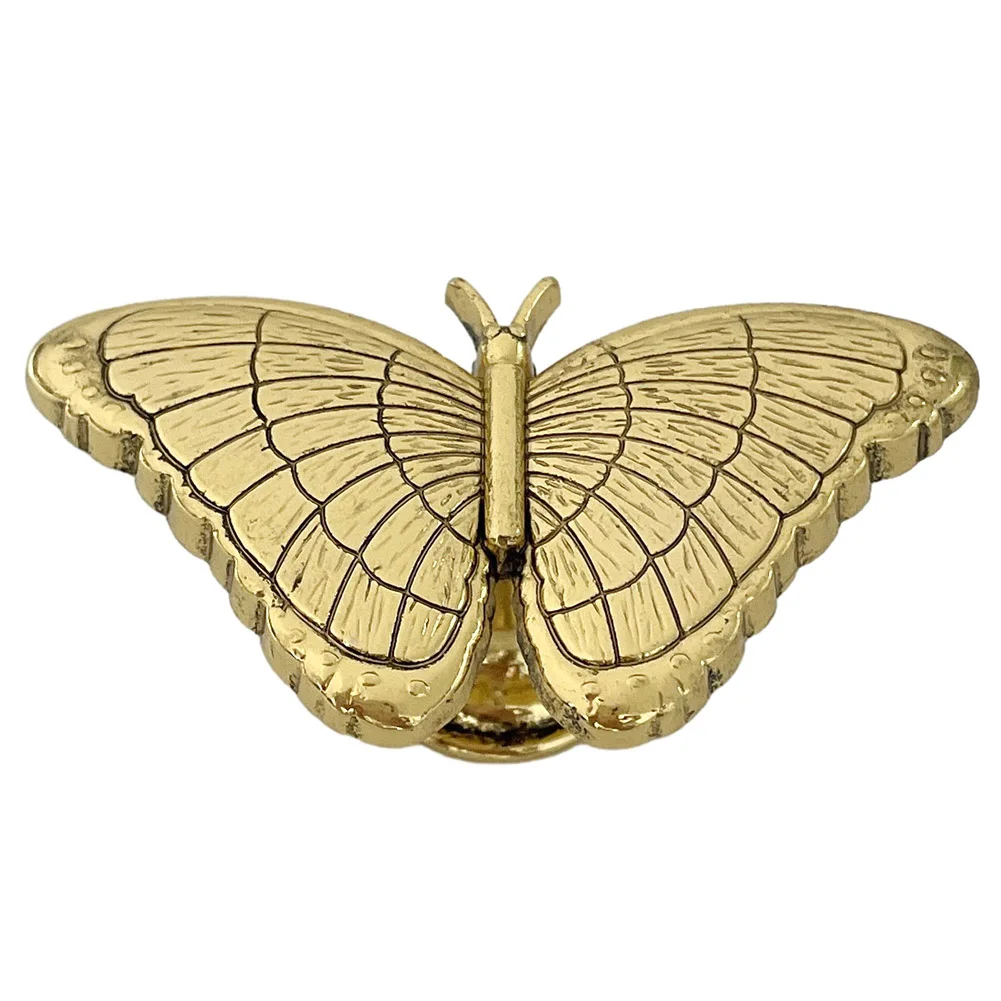 Furniture Handles Wardrobe Knob Home Bedroom Zinc Alloy Drawer Cupboard Decoration Vintage 1PC Butterfly Shape