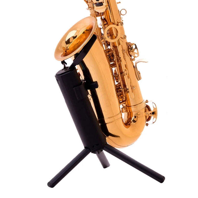 Portable Foldable Sax Holder Stand With Metal Leg Base Foldable For Alto Saxophone