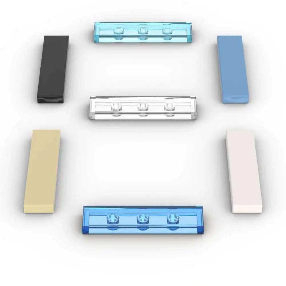 MOC – plaque de pneu 2431 1x4, 10 pièces, Kit de blocs de construction, panneau lumineux de haute technologie, briques, jouets à particules, cadeaux d'anniversaire pour enfants