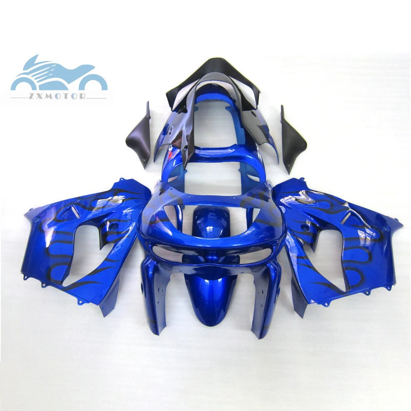 Custom motorcycle parts for KAWASAKI Ninja 1998 1999 ZX 9R full fairing kits ABS sports fairings body kits 98 99 ZX9R blue black