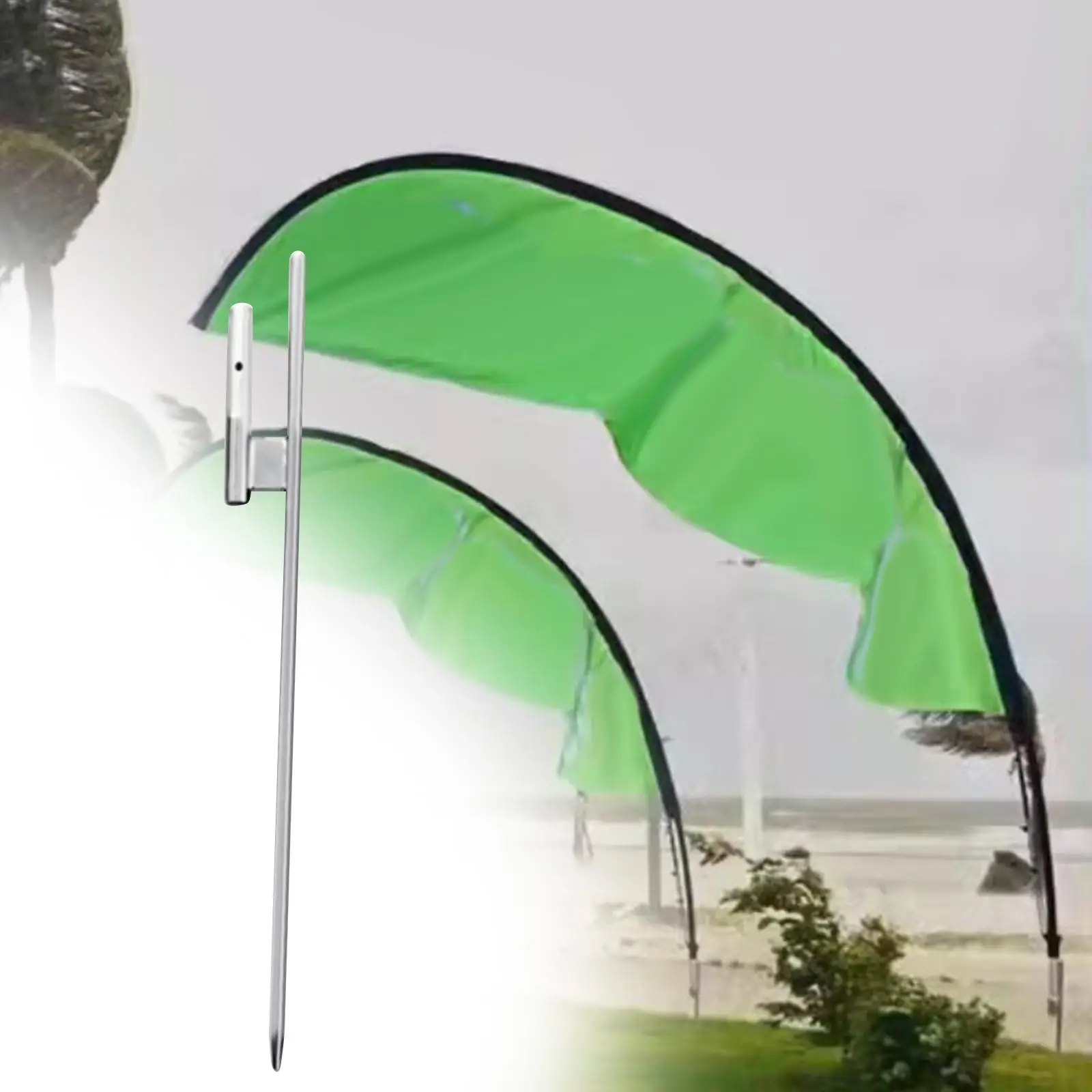 

Outdoor Flag Ground Spike Iron Stake Base for Feather Banners Garden Lawn Decoration Holder