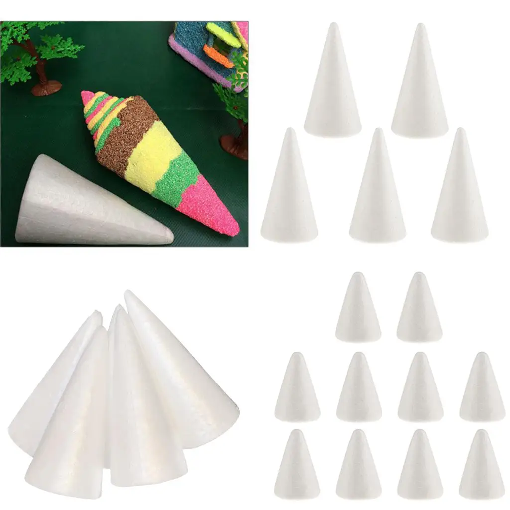 Kids Crafts Modeling Foam White Polystyrene Ball Shapes for DIY Christmas Tree and Creative Art Projects view 3