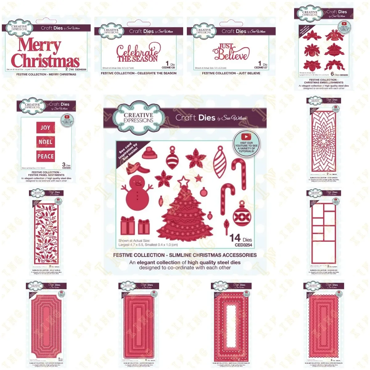 Merry Christmas Metal Cutting Dies Scrapbook Diary Decoration Embossing Template Diy Greeting Card Handmade New Rectangles Box