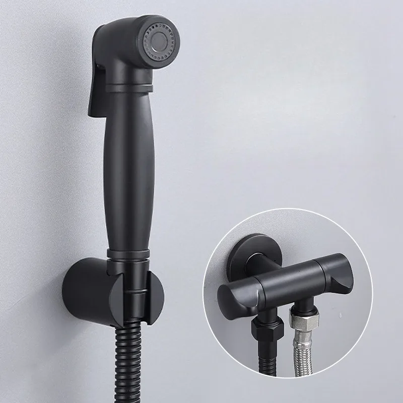 

Press Type Toilet and Women's Washing Machine Spray Gun with Strong Pressure Boosting Nozzle and Dual Water Outlet Design