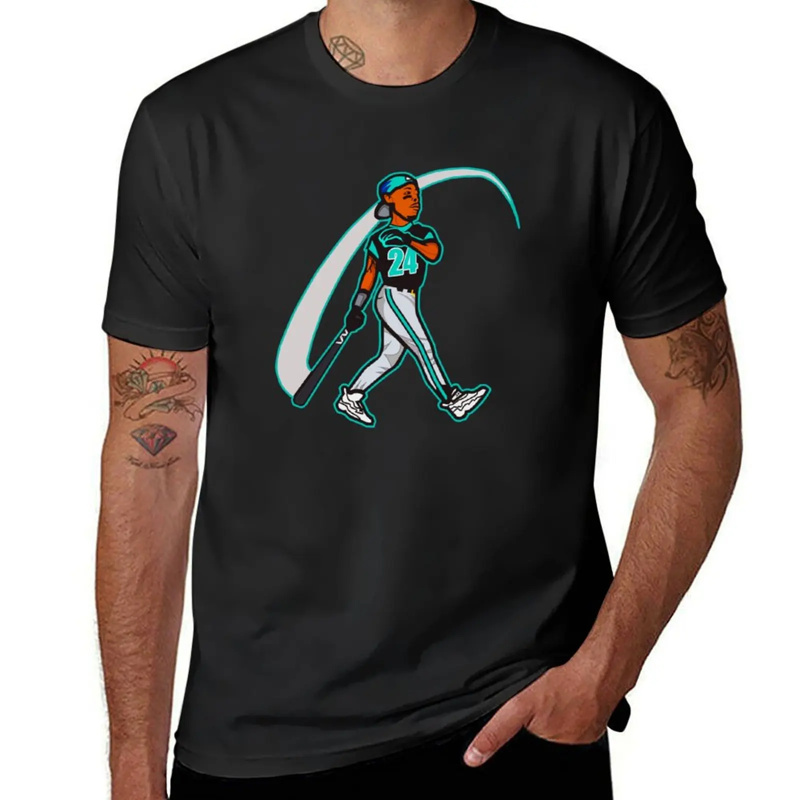 

KEN GRIFFEY JR VINTAGE T-Shirt plus sizes croswit shirt man shirts graphic tee designer shirts black t shirts for men