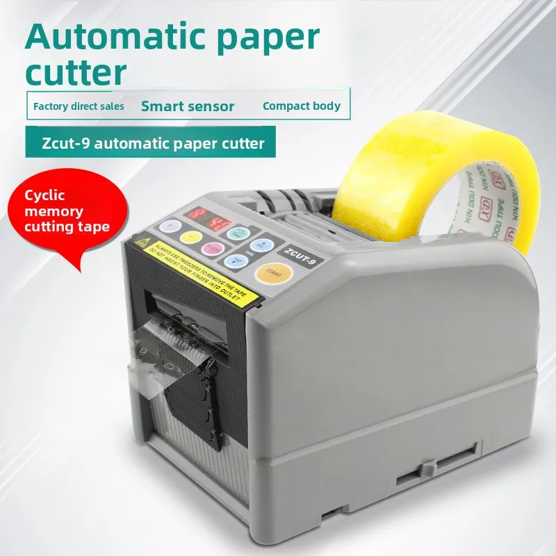 Automatic Tape Dispenser Automatic Tape Dispenser Electric 6 To 60mm Cutting Width 999m Cutting Length Ribbon Cutting Machine
